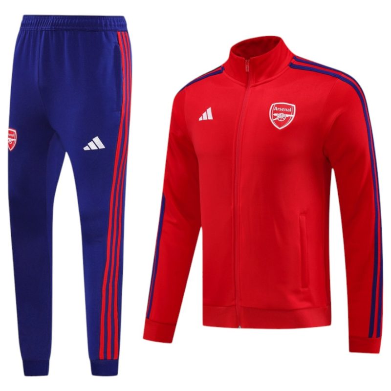 24-25 Arsenal Red Full Zipper Tracksuit