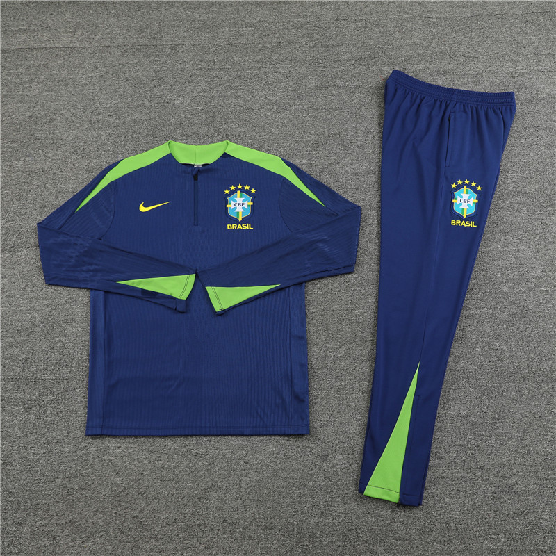 24-25 Brazil Royal Blue Half Zipper