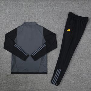 23 -24 Real Madrid Black Hlaf Zipper Tracksuit - Image 4
