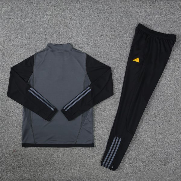 23 -24 Real Madrid Black Hlaf Zipper Tracksuit - Imagen 4