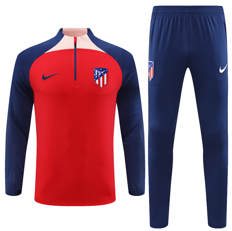 23-24 Atlético Madrid Half Zipper Tracksuit