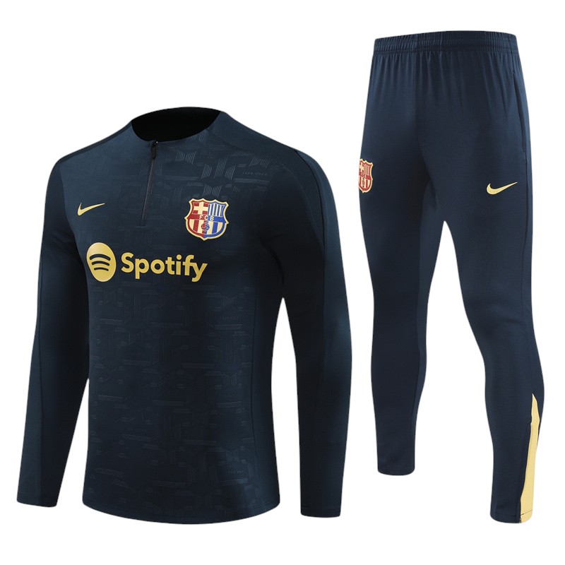 24 -25 Fc Barcelona Half Zipper Tracksuit