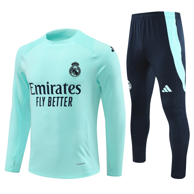 24 -25  Real Madrid Half Zipper Tracksuit