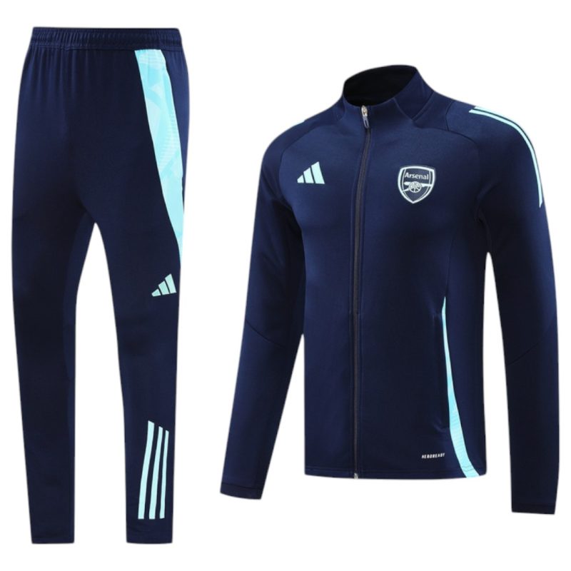 24-25 Arsenal Royal Blue Full Zipper Tracksuit