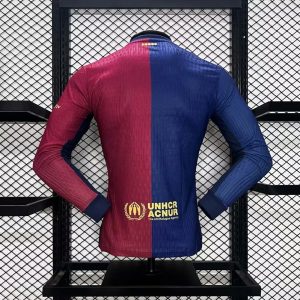 24-25 Fc Barcelona Home long sleeves Kit Player Version - Image 3
