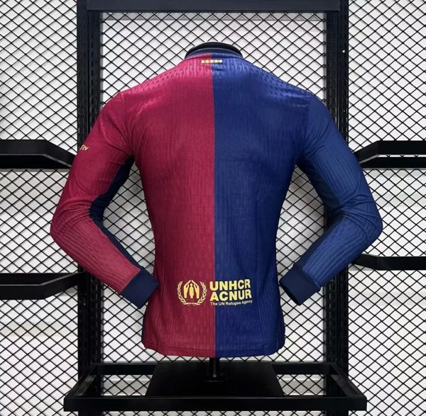 24-25 Fc Barcelona Home long sleeves Kit Player Version - Image 3