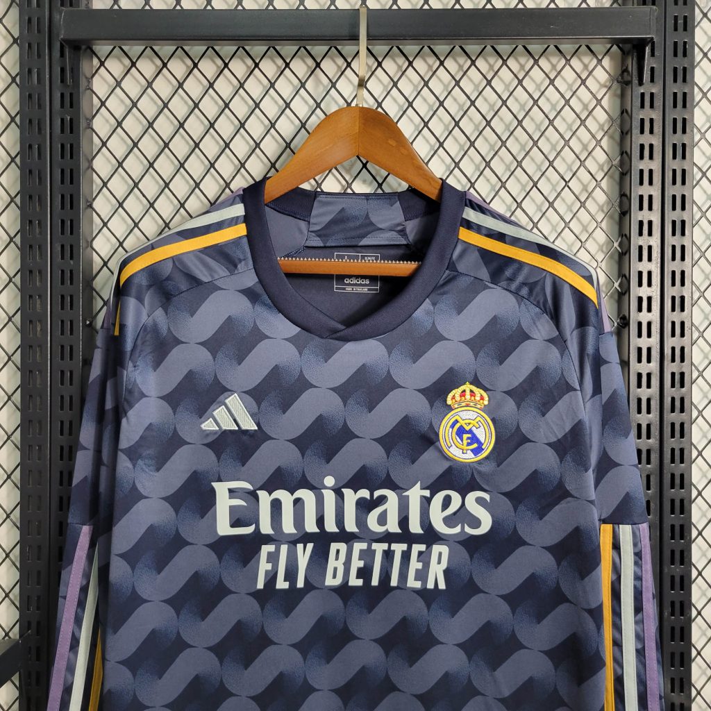 23-24 Real Madrid Away Kit long sleeves Fan Version