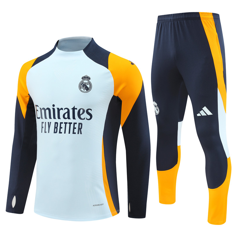 24 -25 Real Madrid Half Zipper Tracksuit