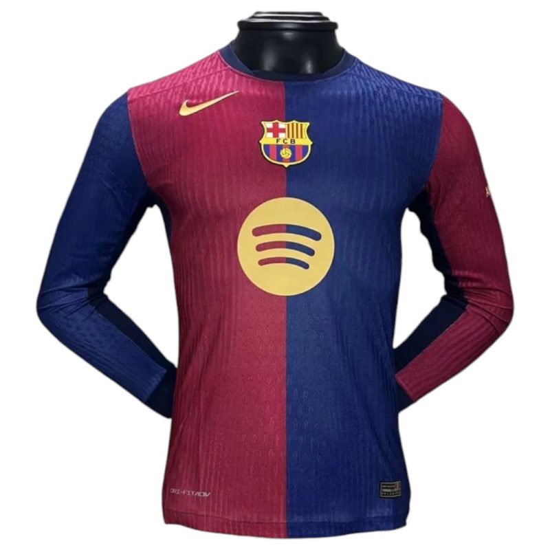 24-25 Fc Barcelona Home long sleeves Kit Player Version