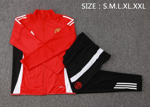 24 -25 Manchester United Full Zipper Tracksuit - Imagen 2