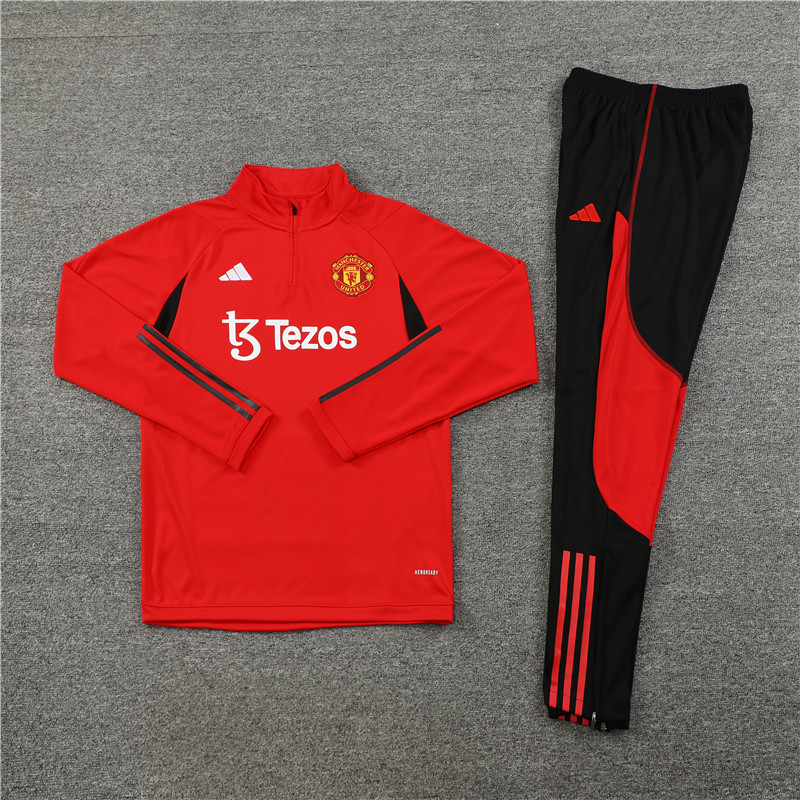 23/24 Manchester United Red Half Zipper