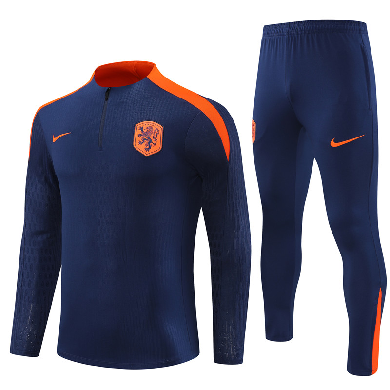 24-25 Netherlands Royal Blue Zipper