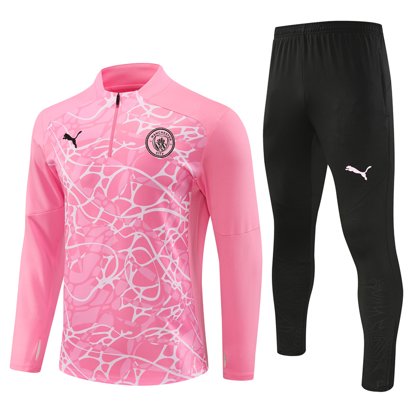 24-25 Manchester City Pink Half Zipper