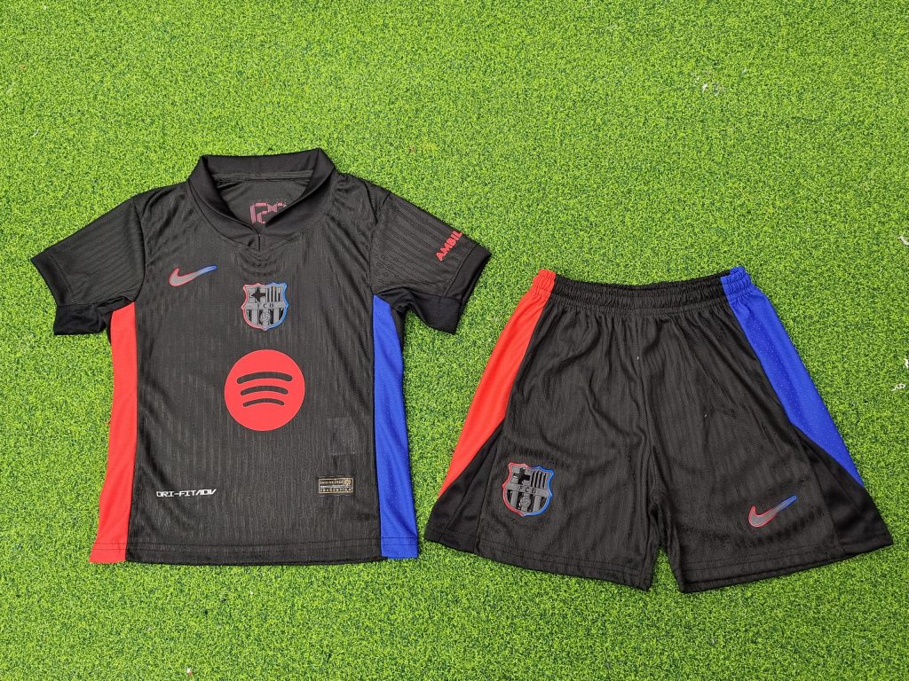 24-25 Fc Barcelona Away Kids Kit