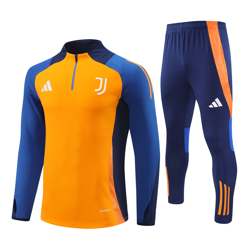 24-25 Juventus  Orange Yellow Half Zipper