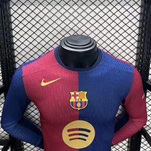 24-25 Fc Barcelona Home long sleeves Kit Player Version - Image 2