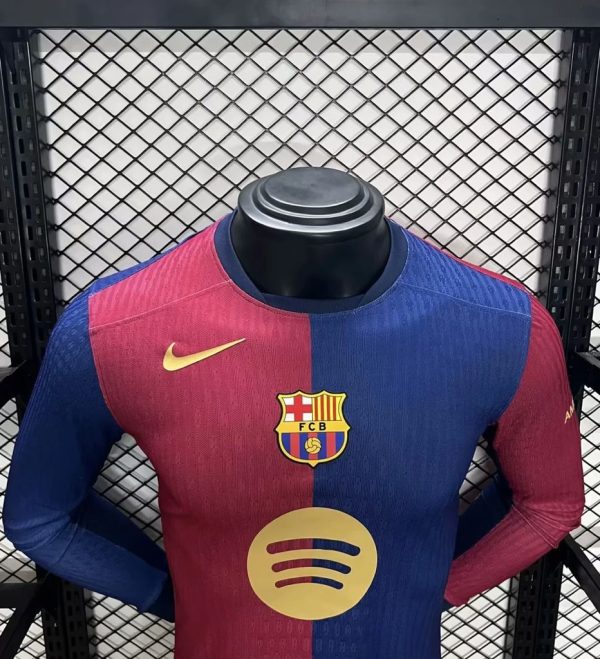 24-25 Fc Barcelona Home long sleeves Kit Player Version - Image 2