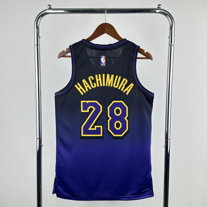 25 Season Lakers City Edition No. 28 Rui Hachimura