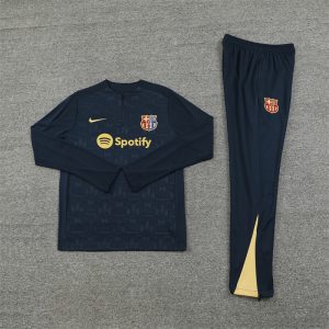 24 -25 Fc Barcelona Half Zipper Tracksuit