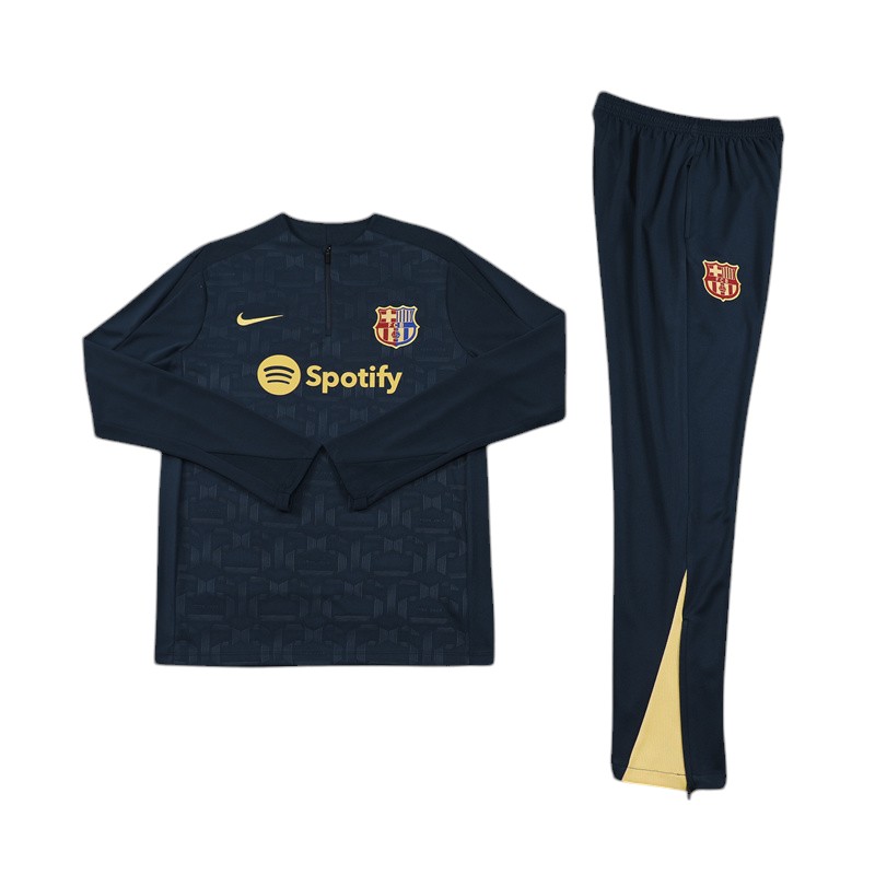 24 -25 Fc Barcelona Half Zipper Tracksuit