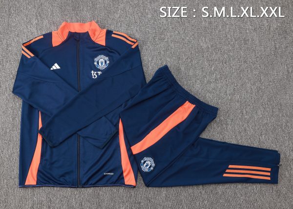 24 -25 Manchester United Full Zipper Tracksuit - Image 2