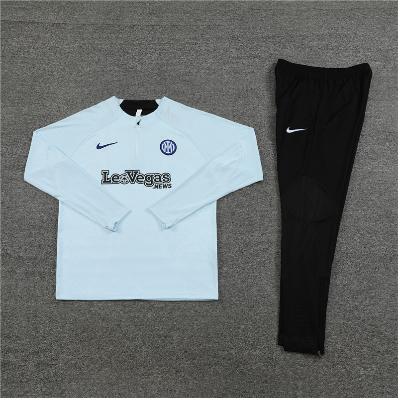 23/24 Inter Milan White Half Zipper