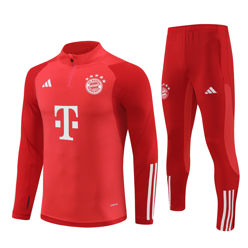 23/24 Bayern Munich Red Half Zipper