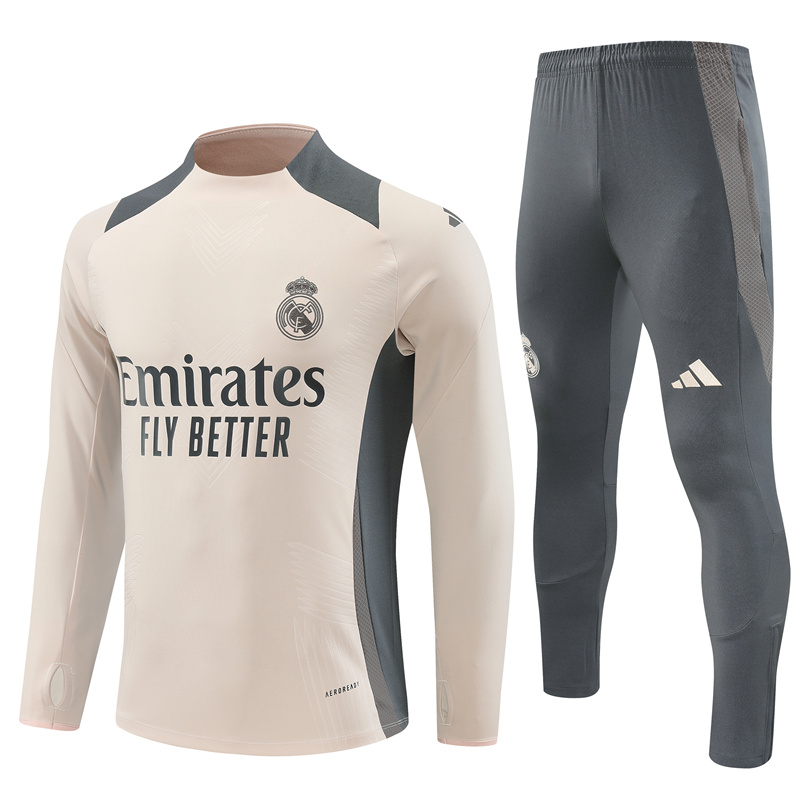 24 -25  Real Madrid Half Zipper Tracksuit