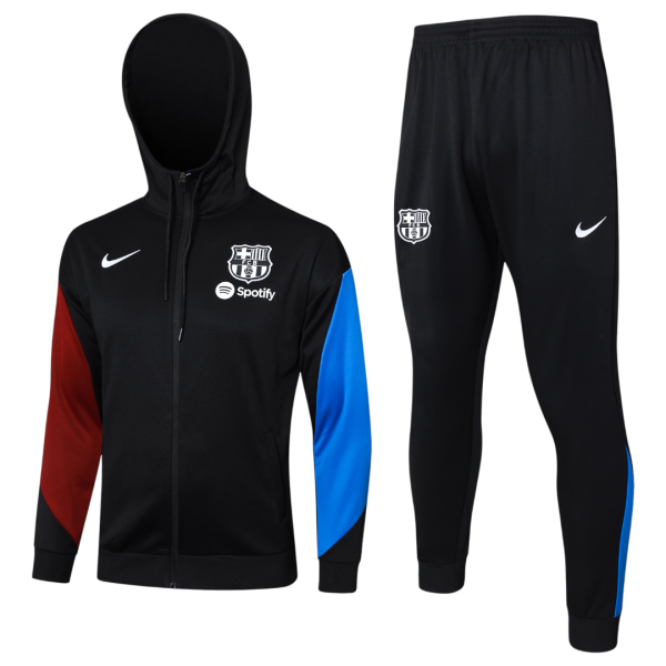 24-25 Fc Barcelona Long Pull Hoodie