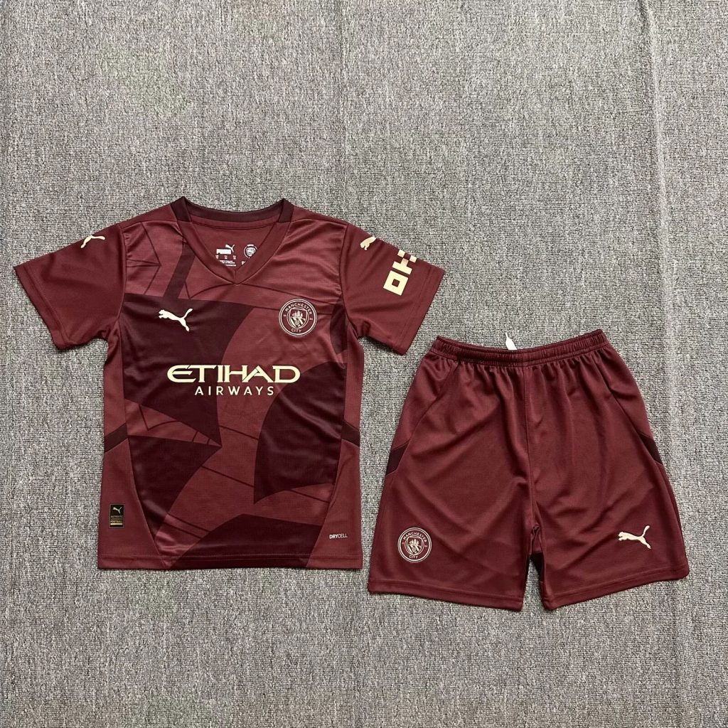 24-25 Fc Manchester City Away Kids Kit