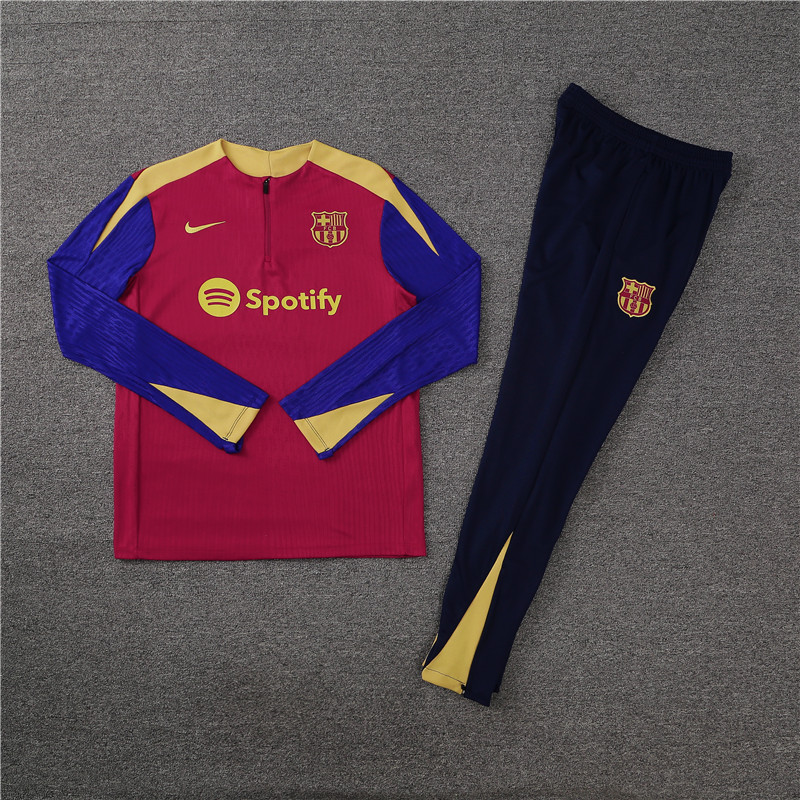 24 -25 Fc Barcelona Half Zipper Tracksuit