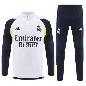 23 -24 Real Madrid Black Hlaf Zipper Tracksuit - Image 2