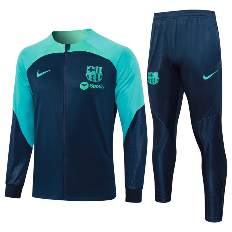 23-24 Fc Barcelona Full Zipper Tracksuit