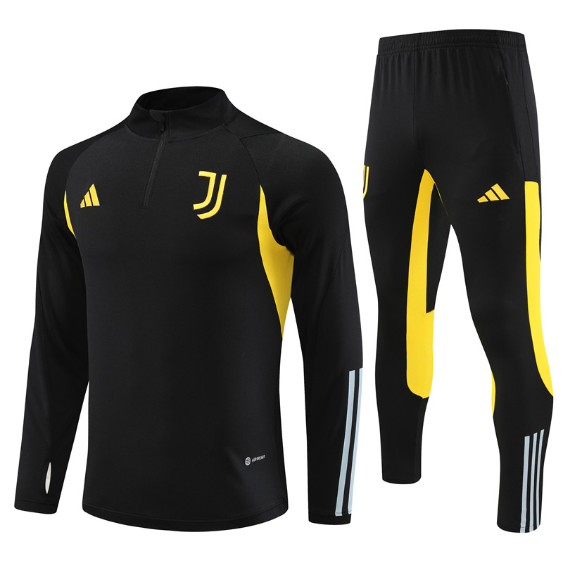 23-24 Juventus Black Half Zipper