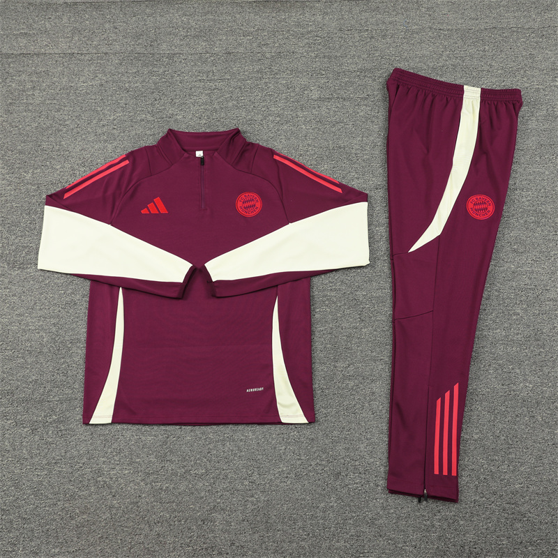 24/25 Bayern Munich Dark Red Half Zipper