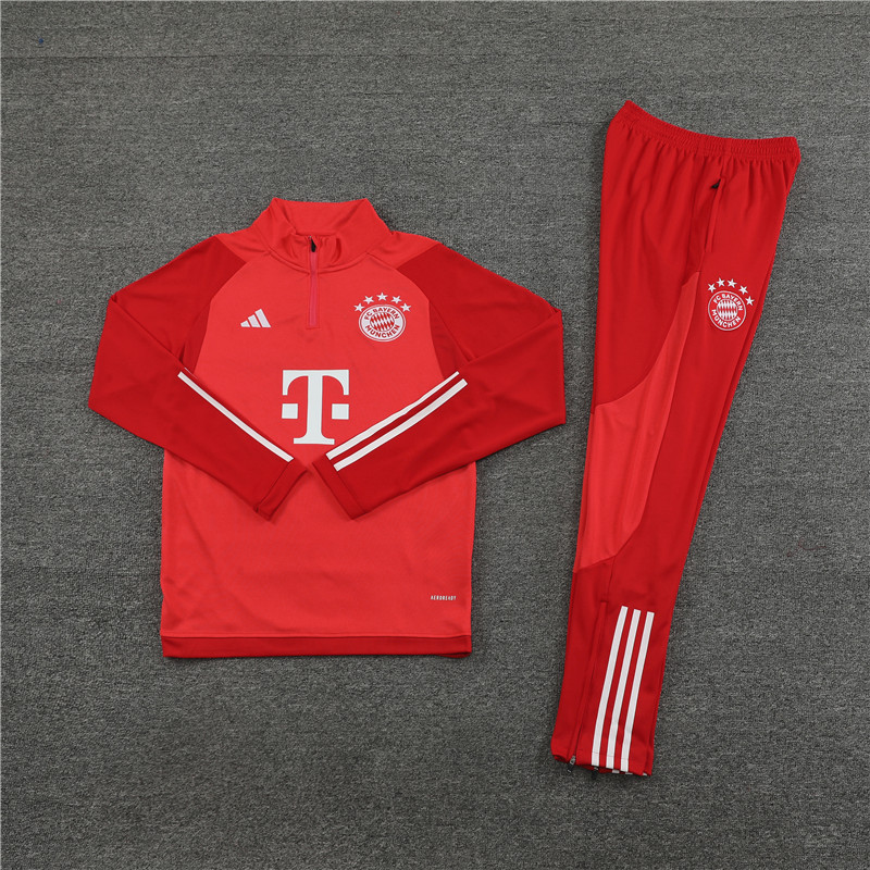 23/24 Bayern Munich Red Half Zipper