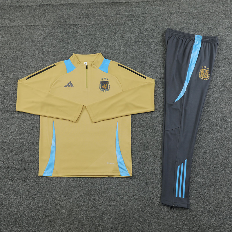 24-25 Argentina Gold Half Zipper