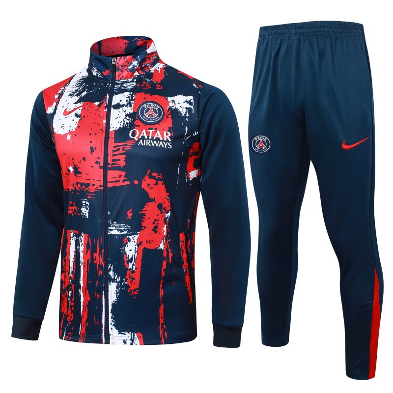 24-25 PSG Red & Blue Full Zipper Tracksuit