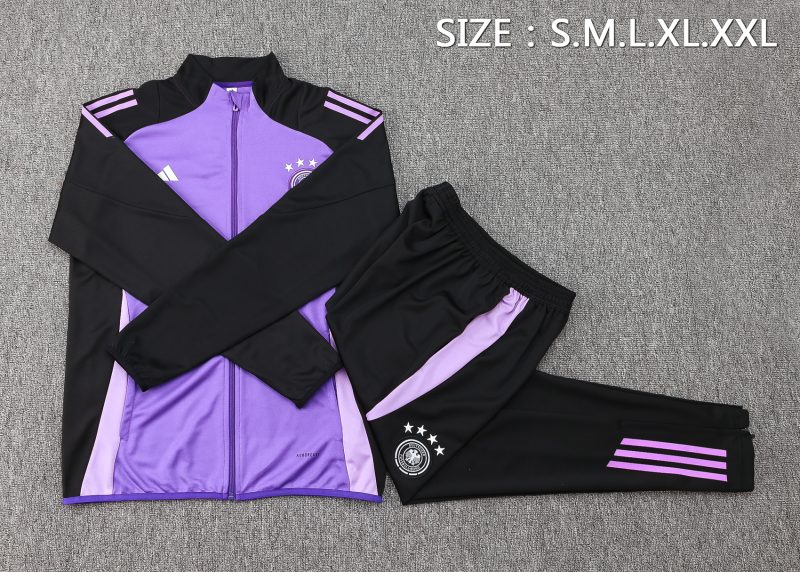 24-25 Germany Purple Full Zipper Tracksuit