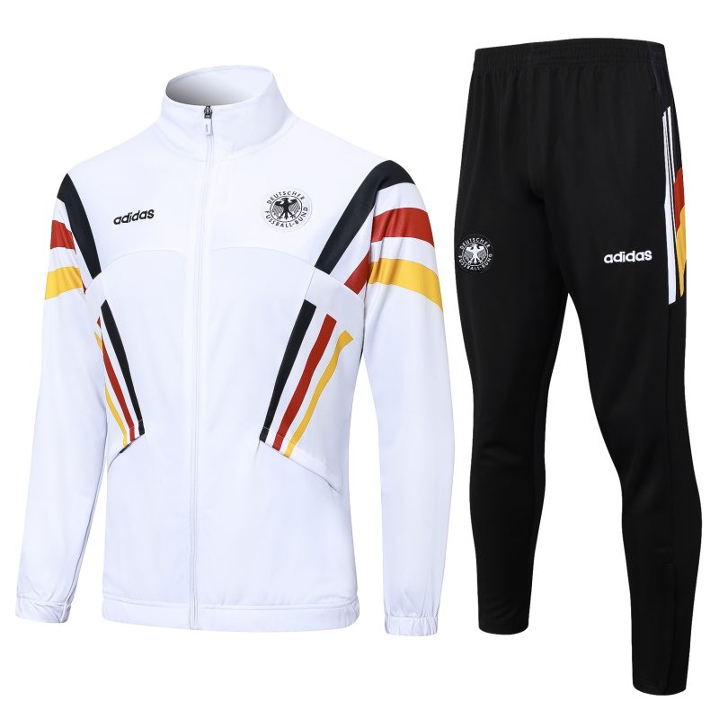 24-25 Germany White Full Zipper Tracksuit