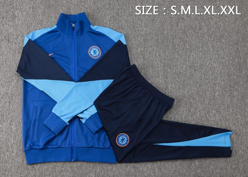 24-25 Chelsea Blue Full Zipper Tracksuit