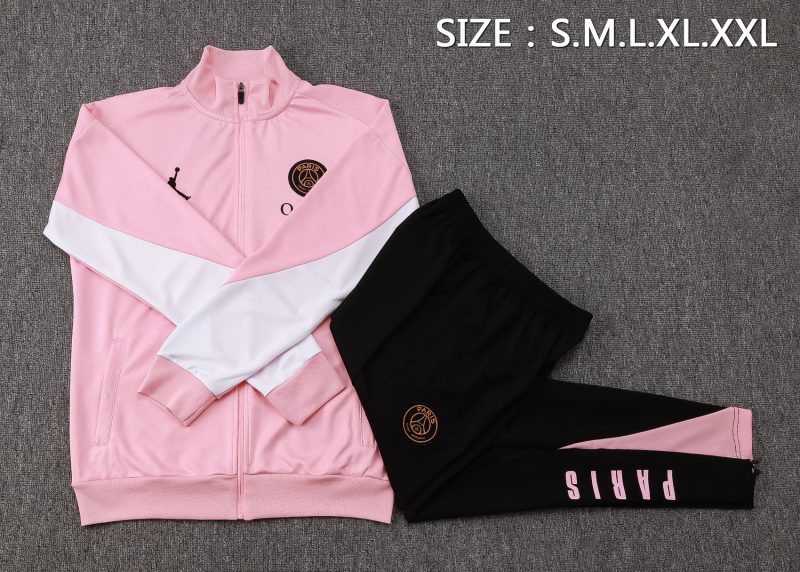 24-25 PSG X JORDAN Pink Full Zipper Tracksuit