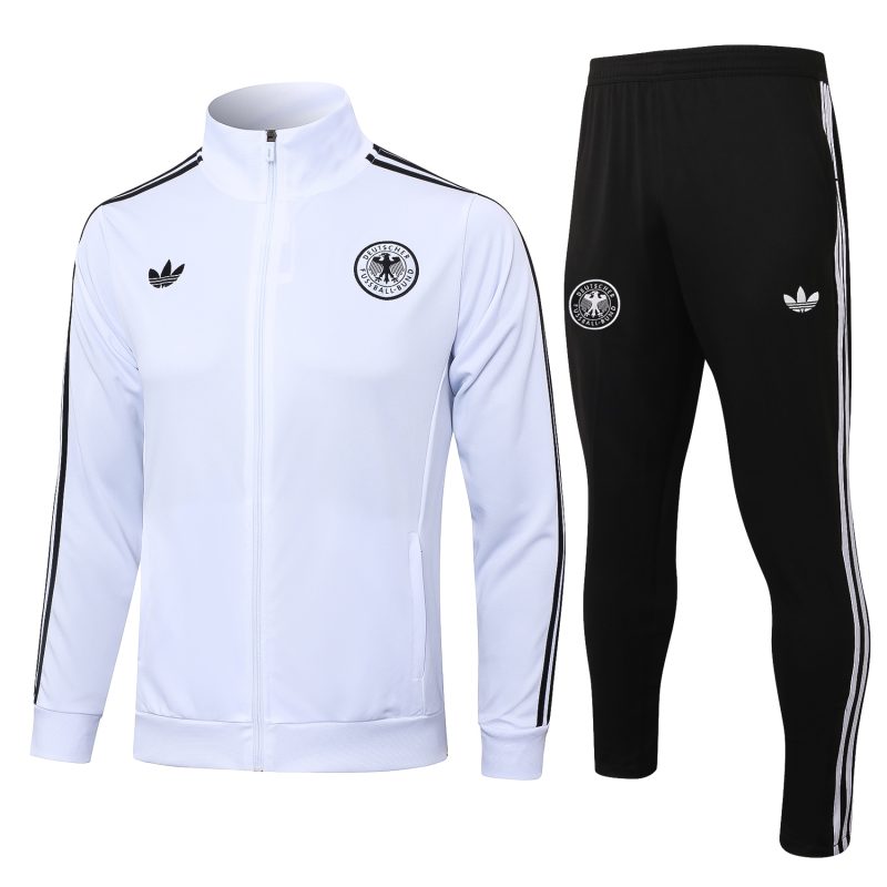 24-25 Germany White Full Zipper Tracksuit