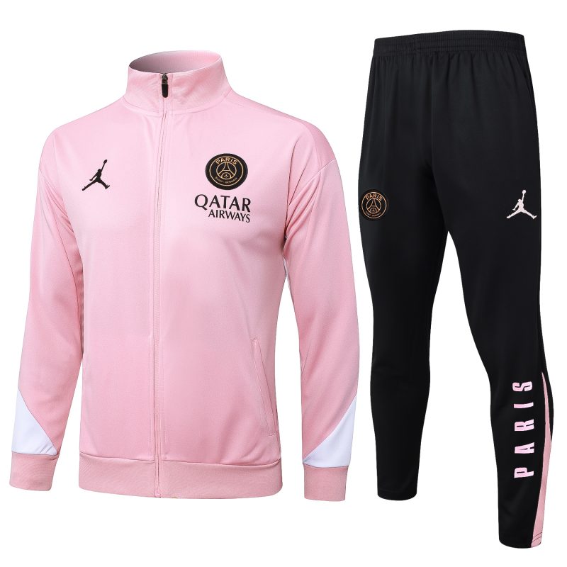 24-25 PSG X JORDAN Pink Full Zipper Tracksuit