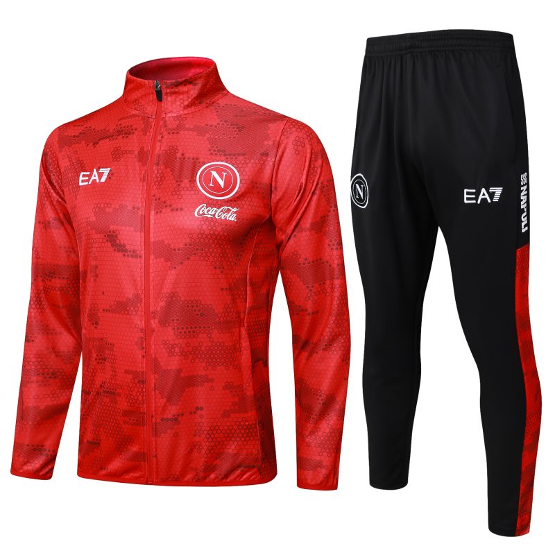 24-25 Napoli Red Full Zipper Tracksuit