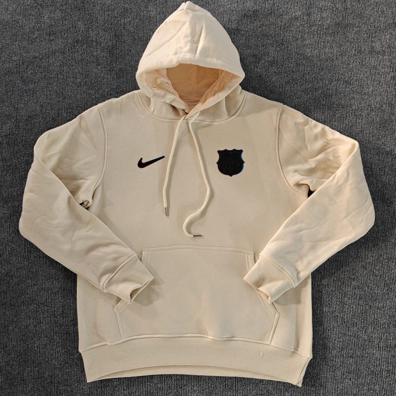 24-25 Fc Barcelona Beige Hoodie