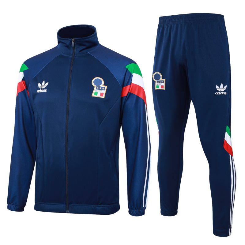 24-25 Italy Blue Full Zipper Tracksuit