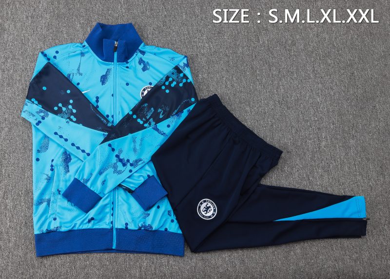 24-25 Chelsea Lake Blue Full Zipper Tracksuit