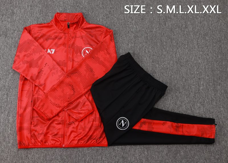 24-25 Napoli Red Full Zipper Tracksuit