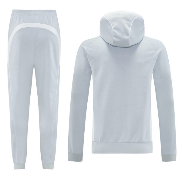 25/26 Real Madrid Light Gray Sweatshirt Tracksuit - Image 7